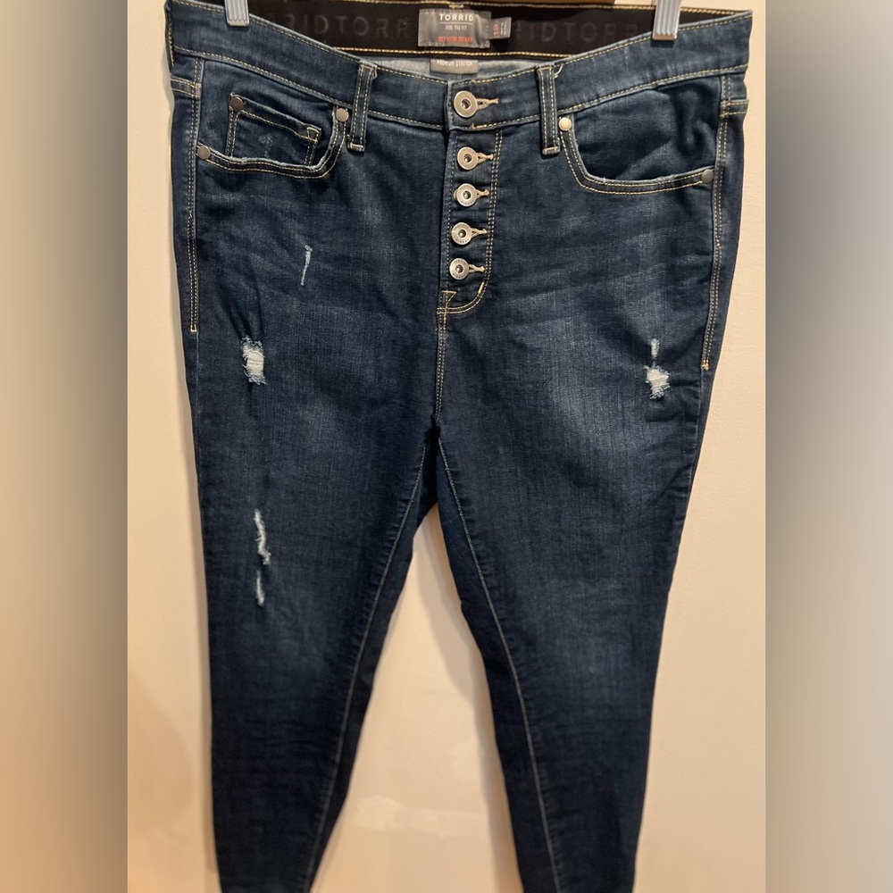 Torrid, 14R, Sky High Skinny Jeans - EUC - Picture 5 of 10